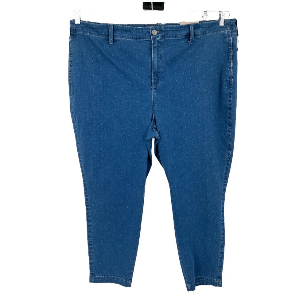 NYDJ Jeans AMI skinny ankle polka dot size 26W